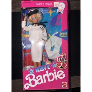 Barbie Stars 'n Stripes Navy Doll Special Edition 1990 Mattel 9693 Sealed